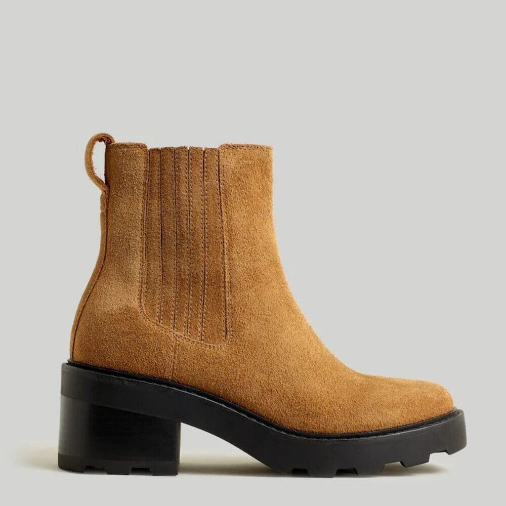 Madewell - The Gwenda Platform Ankle Boot - Toffee - Size 10